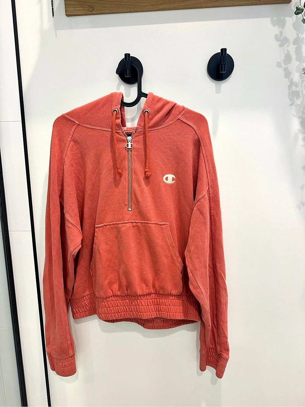 Champion Vintage Pink Hoodie Size